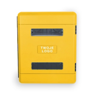 Szafka z tworzywa DUAL YELLOW 616/735/270 Z Oknem