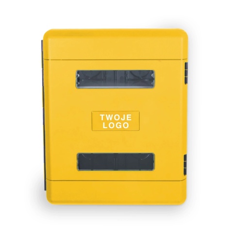 Szafka z tworzywa DUAL YELLOW 616/735/270 Z Oknem