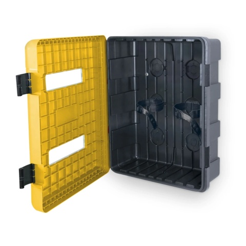 Szafka z tworzywa DUAL YELLOW 616/735/270 Z Oknem