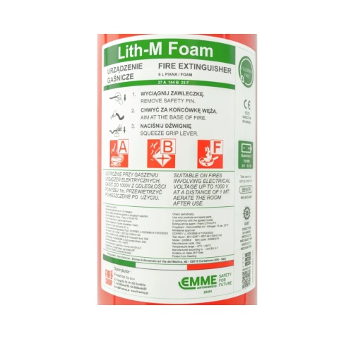 Urządzenie gaśnicze do baterii Li-Ion 6 litrów