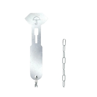 Zbijak młoteczek do szybki z łańcuszkiem