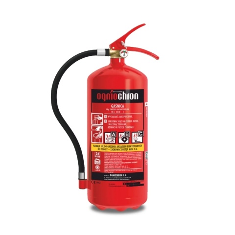 Zestaw Gaśnica GP-6x Ogniochron + Koc + Szafka + inst.