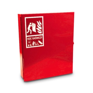 Zestaw Koc gaśniczy + szafka na koc