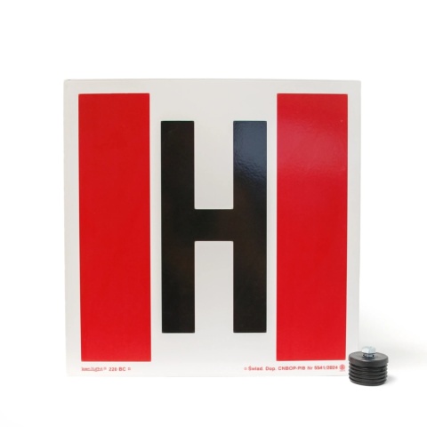 Znak Hydrant przestrzenny 350x350 MET+konstrukcja