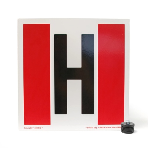 Znak Hydrant przestrzenny 500x500 METALOWY