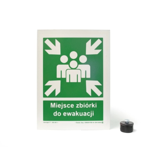 +Znak Miejsce zbiórki 3D 220x300 METAL+konstrukcja