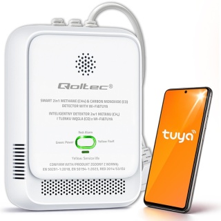 Czujka detektor gazu ziemnego i czadu QTEC 220V