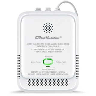 Czujka detektor gazu ziemnego i czadu QTEC 220V