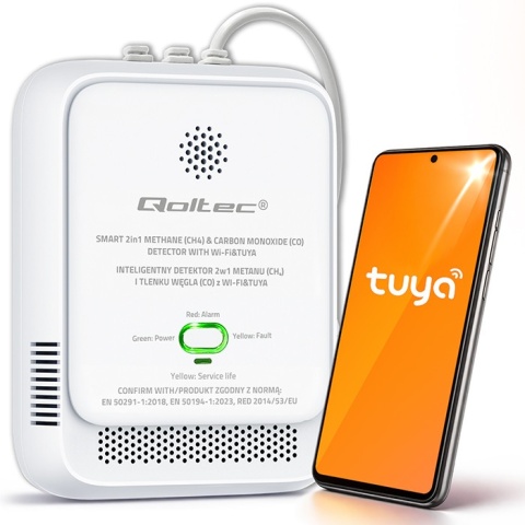 Czujka detektor gazu ziemnego i czadu QTEC 220V
