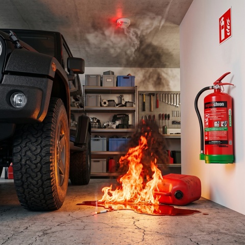 Gaśnica pianowa Bezfluorowa GPN-6x AB - Fireshop najlepszy wybór do domowego garażu