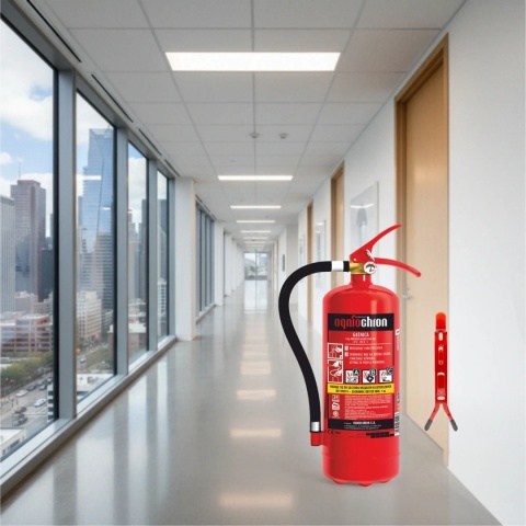 Gaśnica proszkowa GP-4x ABC /OGNIOCHRON + wieszak