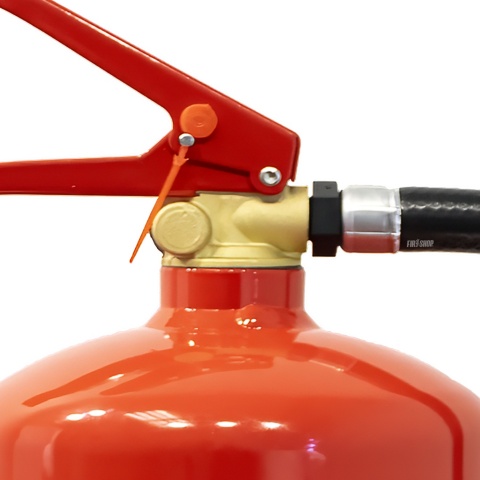 Zawór gaśnicy GP-4x ABC z widoczną plombą - Fireshop.com.pl