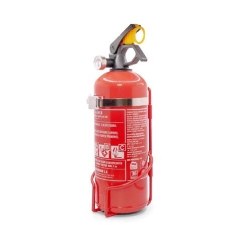 Gaśnica samochodowa GP-1z BC 1kg+ uchwyt metalowy