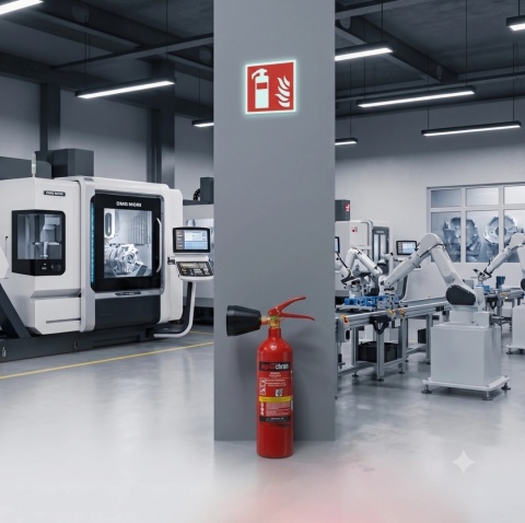Gaśnica śniegowa GS-2x B UDT do hal produkcyjnych przemysłowych