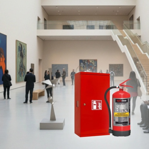 Gaśnica wodna mgłowa 6l Ogniochron 6 + Szafka SG600SL BO