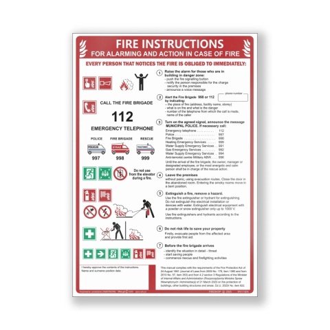 Instrukcja PPOZ alarmowa i postępowania FS ANG