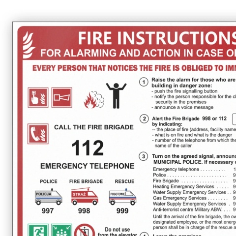 Instrukcja PPOZ alarmowa i postępowania FS ANG