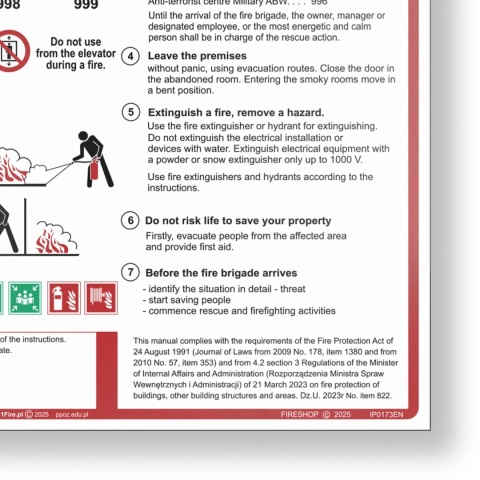 Instrukcja PPOZ alarmowa i postępowania FS ANG
