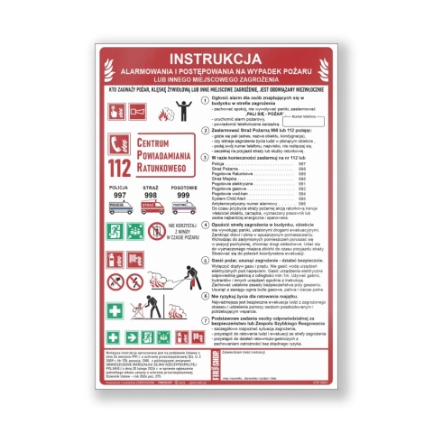Instrukcja PPOZ alarmowa i postępowania FS