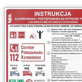 Instrukcja PPOZ alarmowa i postępowania FS
