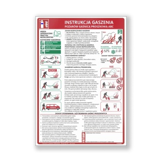 Instrukcja PPOZ gaszenia pożarów gaśnica proszkową