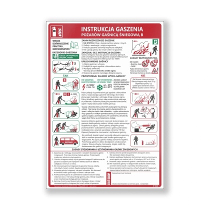 Instrukcja PPOZ gaszenia pożarów gaśnicą śniegową