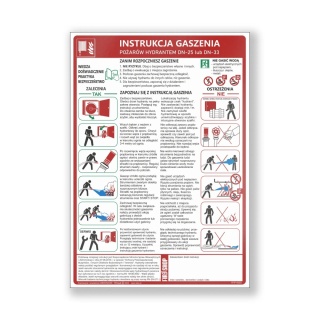 Instrukcja PPOZ gaszenia pożarów za pomocą hyd. 25
