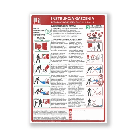 Instrukcja PPOZ gaszenia hydrantem DN25