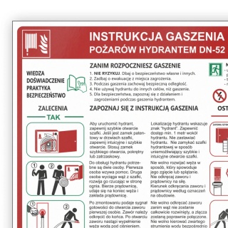 Instrukcja PPOZ gaszenia pożarów za pomocą hyd. 52