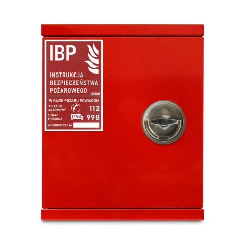 Szafka na instrukcję ppoż. IBP SK-BO-370-EURO czer