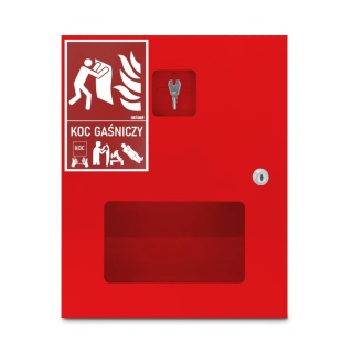Szafka na koc gaśniczy SK-1F-360 Z oknem PATENT