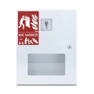 Szafka na koc gaśniczy SK-360 Z/O PATENT BIAŁA