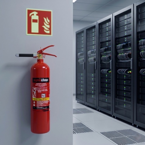 Urzadzenie gaśnicze GS-2x do serwerowni i elektroniki