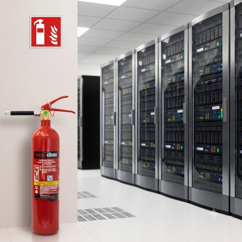 Urzadzenie gaśnicze GS-2x do serwerowni i elektroniki