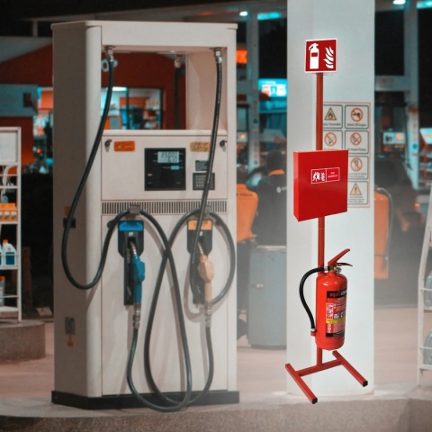 Zestaw Gaśnica GP-6x +koc+szafka+stojak