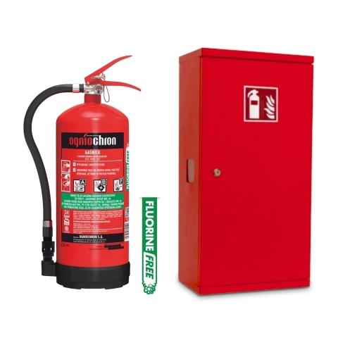 Gaśnica pianowa GPN-6x ABF Ogniochron + Szafka SG600SL BO
