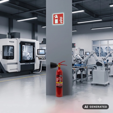 Gaśnica śniegowa GS-2x B UDT do hal produkcyjnych przemysłowych