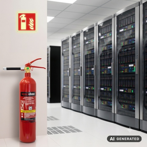 Urzadzenie gaśnicze GS-2x do serwerowni i elektroniki