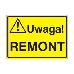 Znak Tablica Uwaga! Remont