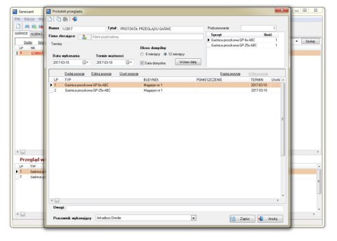 Program komputerowy SERWISANT ver. 3.21