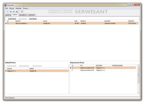 Program komputerowy SERWISANT ver. 3.21