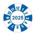 Etykieta "kółko z datą 2025" folia