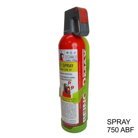 Spray gaśniczy ABF 750ml + wieszak uchwyt