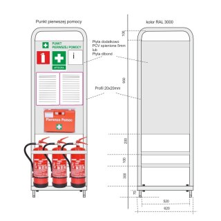 Stojak stand mobilny-safety point