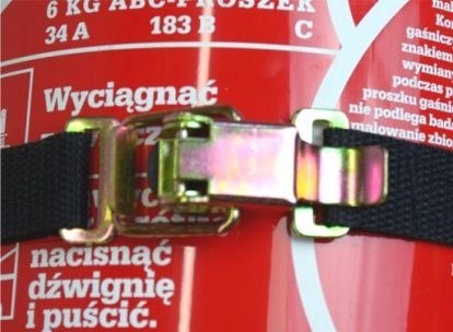 Zapinka metalowa opaski gaśnicy WER do wieszaka gaśnicy 20mm