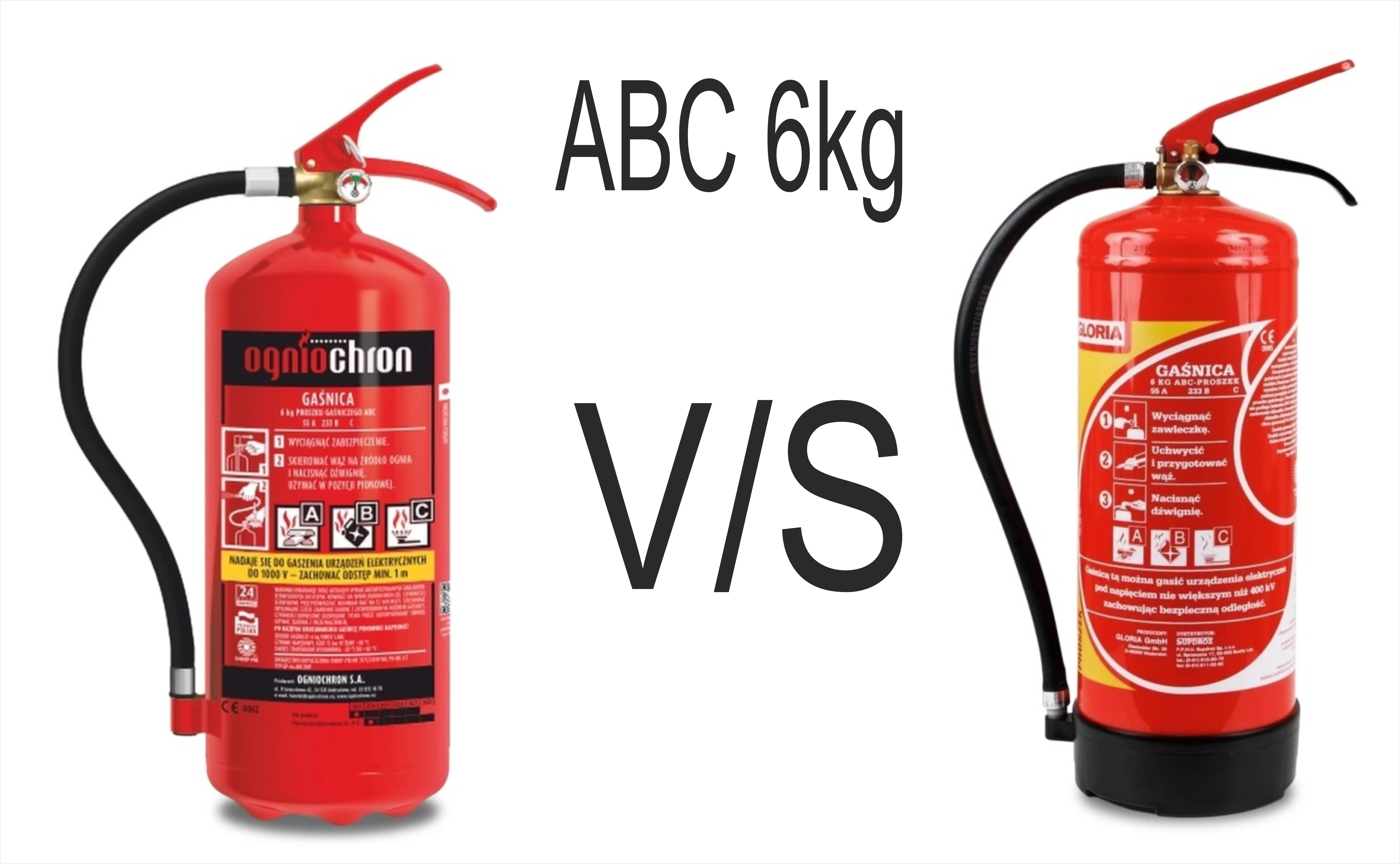 Gaśnica Proszkowa 6kg: Ogniochron vs Gloria - Porównanie Jakości.