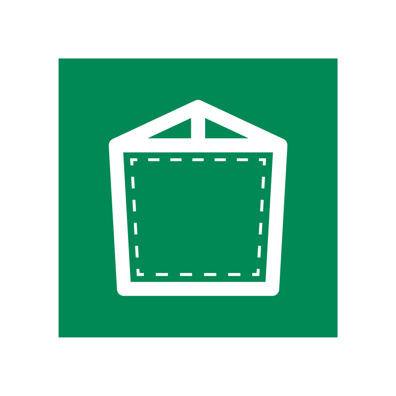 Znaki ewakuacyjne trójkąt 3D