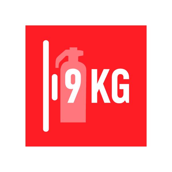 Uchwyt gaśnicy 9 kg