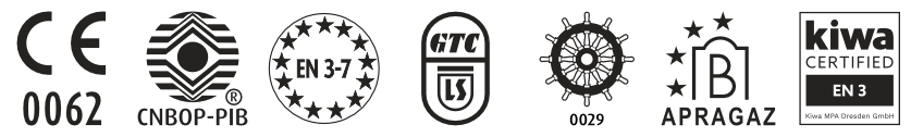 Certyfikaty gaśnicy GP-2x ABC