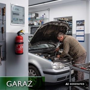 Gaśnica 1k do garażu